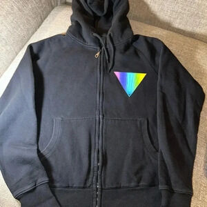 KATY PERRY prizmatic world tour concert hoodie drawstring zip up black coat SM